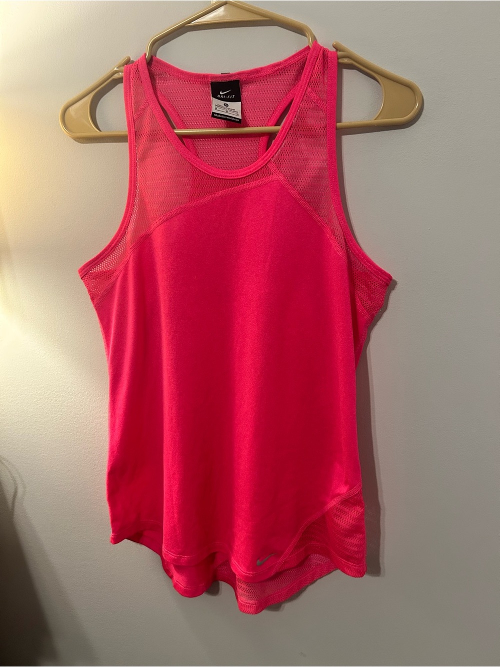 Nike Women’s Hot Pink Mesh Performance Tank